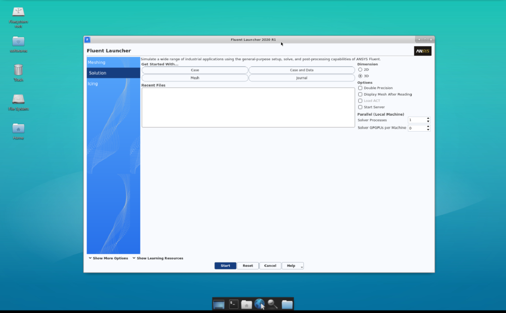 通過虛擬云桌面，用戶可直接在Fluent的云原生界面做熟悉的操作